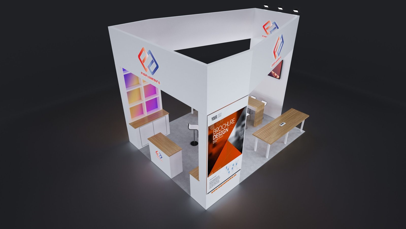 tradeshow custom booth 20x 20